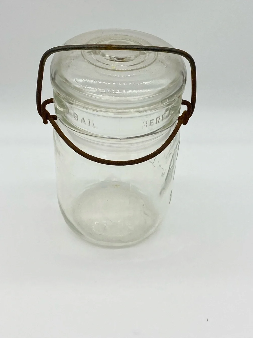 Atlas E-Z Seal Glass Canning Jar with Glass Lid & Wire Bail Farmhouse Décor